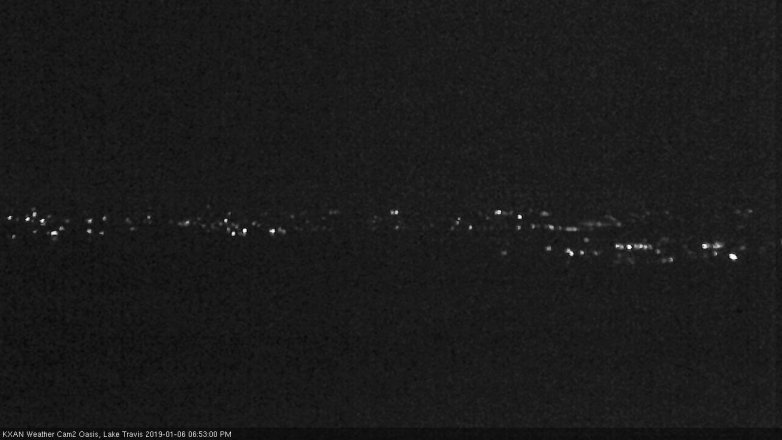 Lake Travis webcam, January 6, 2019 5:55 PM CT