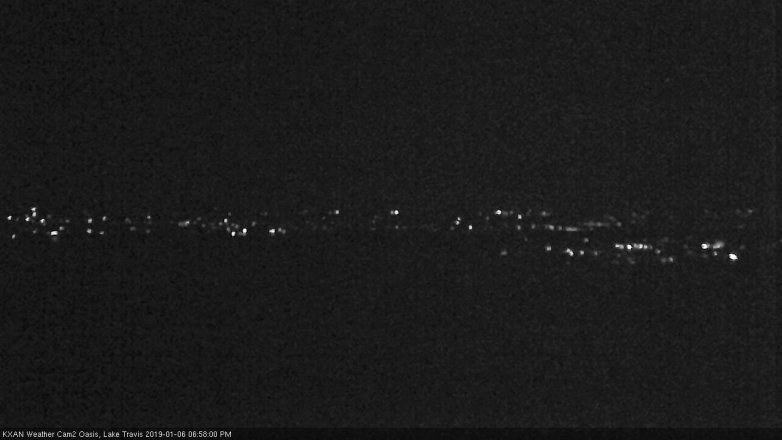 Lake Travis webcam, January 6, 2019 6:00 PM CT