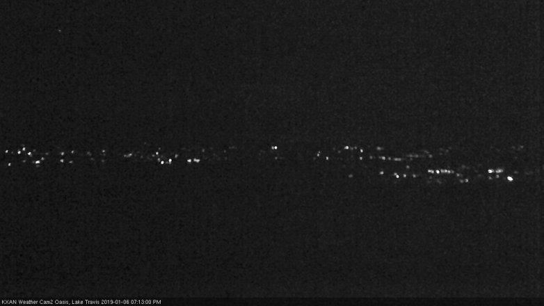 Lake Travis webcam, January 6, 2019 6:15 PM CT