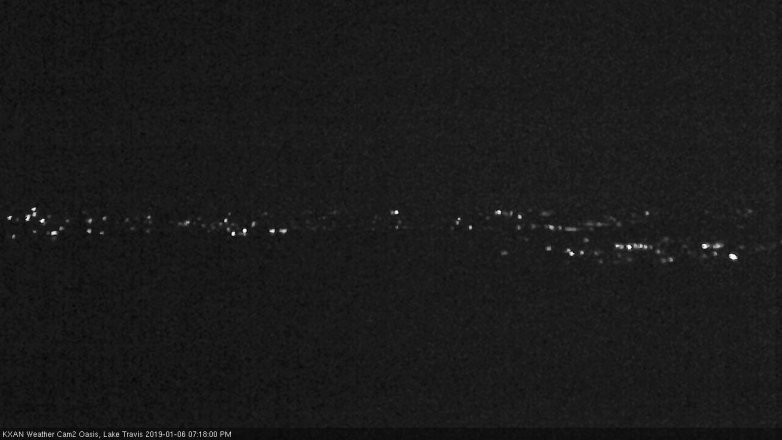 Lake Travis webcam, January 6, 2019 6:20 PM CT