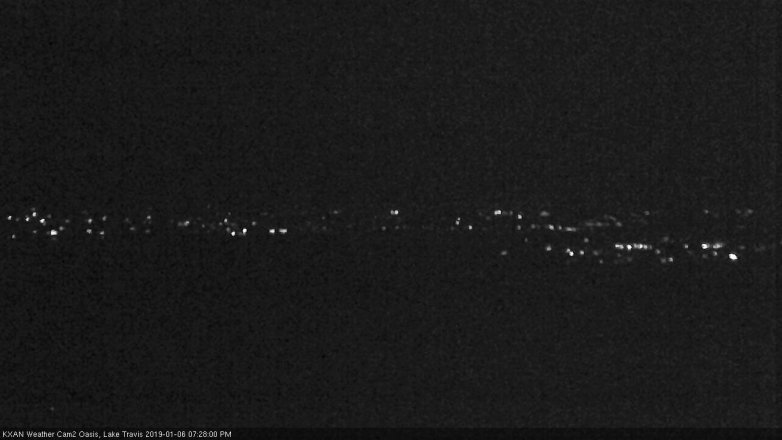 Lake Travis webcam, January 6, 2019 6:30 PM CT