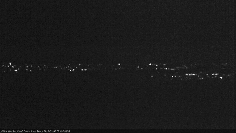 Lake Travis webcam, January 6, 2019 6:45 PM CT