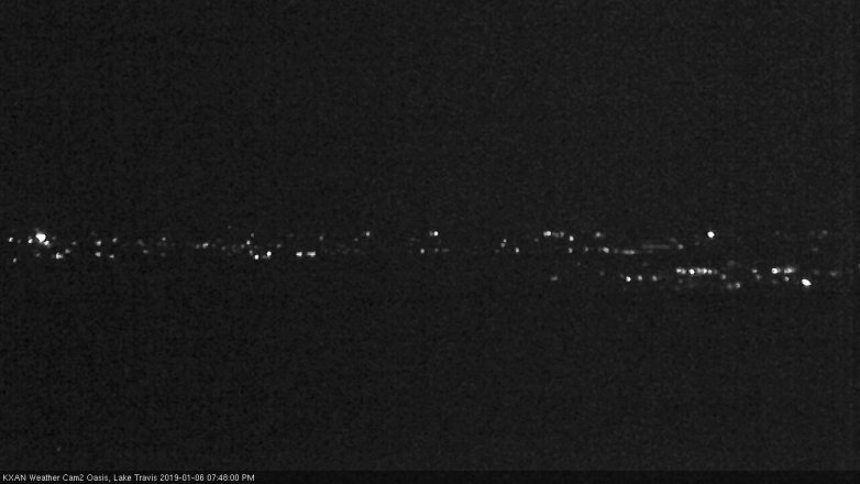 Lake Travis webcam, January 6, 2019 6:50 PM CT