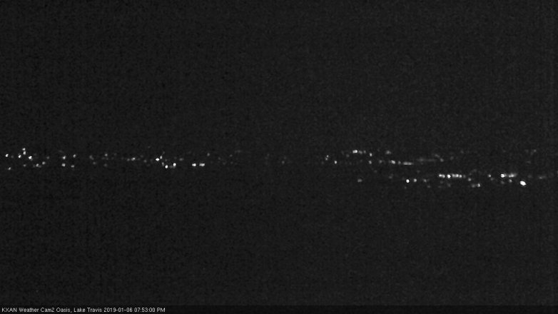 Lake Travis webcam, January 6, 2019 6:55 PM CT