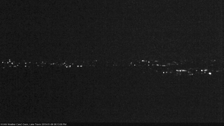 Lake Travis webcam, January 6, 2019 7:15 PM CT