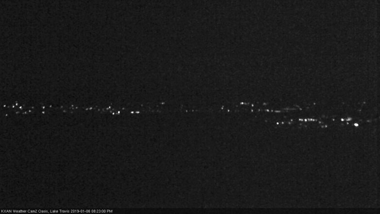 Lake Travis webcam, January 6, 2019 7:25 PM CT