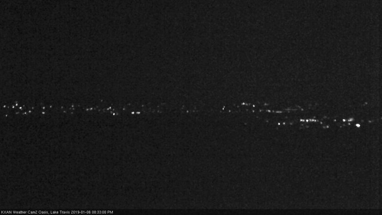 Lake Travis webcam, January 6, 2019 7:35 PM CT