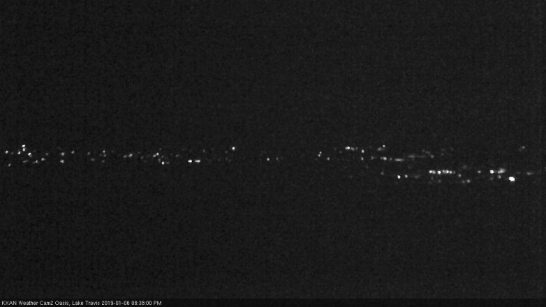 Lake Travis webcam, January 6, 2019 7:40 PM CT