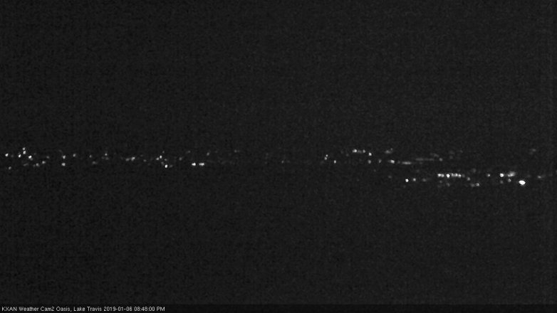 Lake Travis webcam, January 6, 2019 7:50 PM CT
