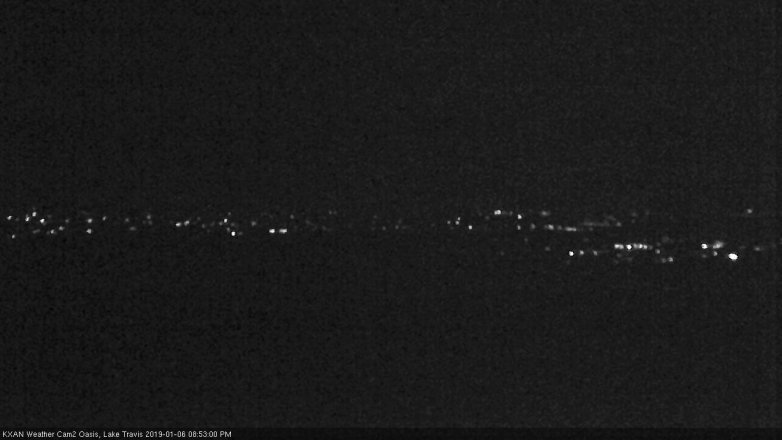 Lake Travis webcam, January 6, 2019 7:55 PM CT
