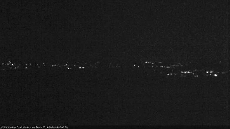 Lake Travis webcam, January 6, 2019 8:10 PM CT