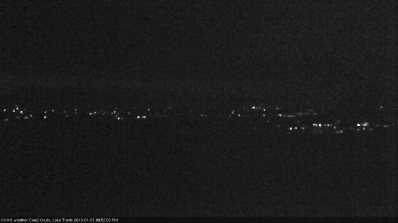 Lake Travis webcam, January 6, 2019 8:55 PM CT