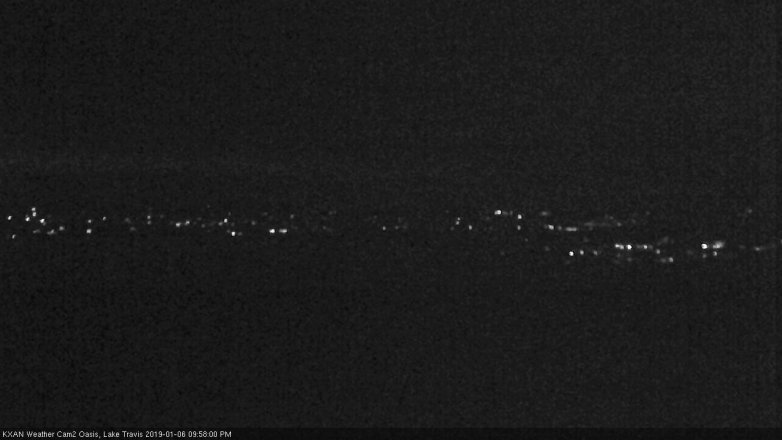 Lake Travis webcam, January 6, 2019 9:00 PM CT