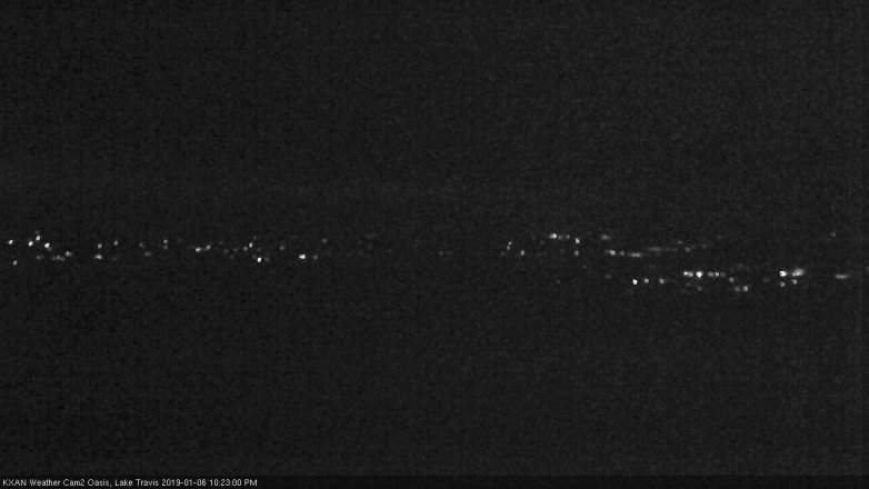 Lake Travis webcam, January 6, 2019 9:25 PM CT
