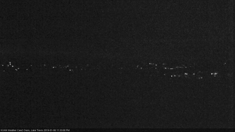 Lake Travis webcam, January 6, 2019 10:35 PM CT