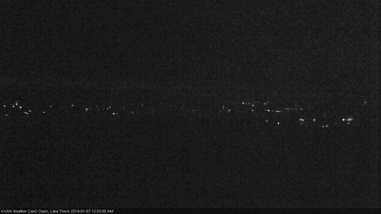 Lake Travis webcam, January 6, 2019 11:05 PM CT