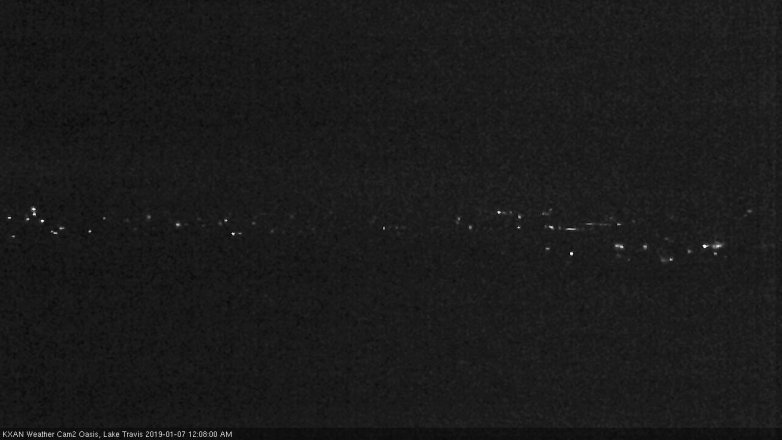 Lake Travis webcam, January 6, 2019 11:10 PM CT