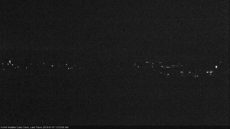 Lake Travis webcam, January 6, 2019 11:55 PM CT