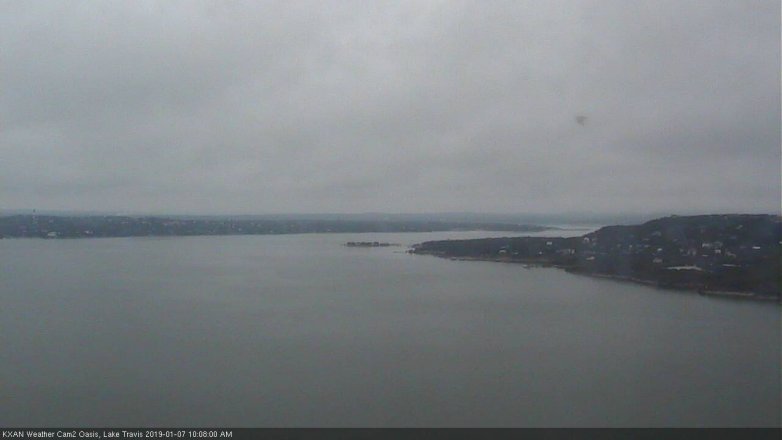 Lake Travis webcam, January 7, 2019 9:10 AM CT