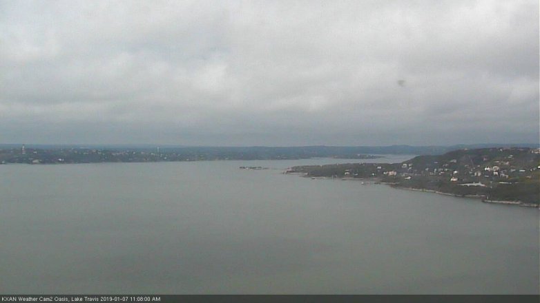 Lake Travis webcam, January 7, 2019 10:10 AM CT