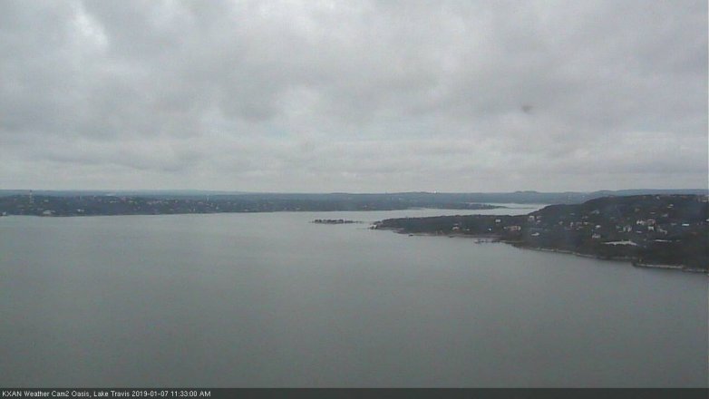 Lake Travis webcam, January 7, 2019 10:35 AM CT