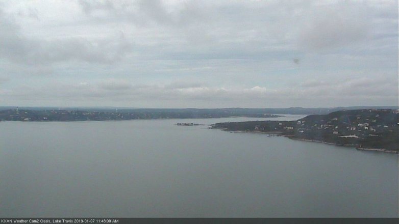 Lake Travis webcam, January 7, 2019 10:50 AM CT