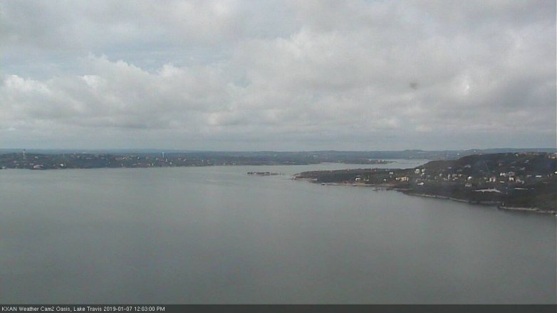 Lake Travis webcam, January 7, 2019 11:05 AM CT
