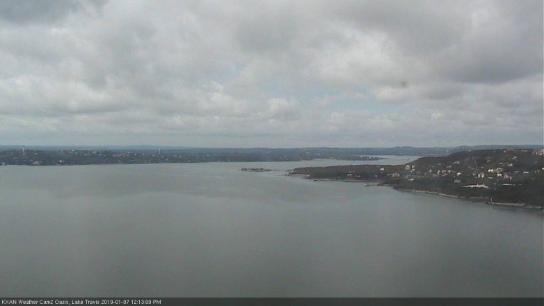 Lake Travis webcam, January 7, 2019 11:15 AM CT