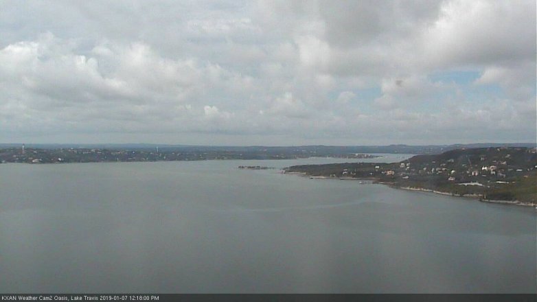 Lake Travis webcam, January 7, 2019 11:20 AM CT