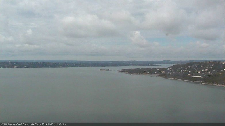 Lake Travis webcam, January 7, 2019 11:25 AM CT