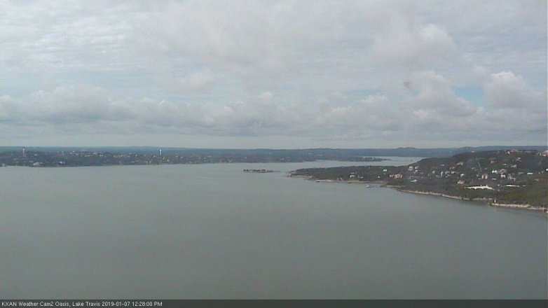 Lake Travis webcam, January 7, 2019 11:30 AM CT