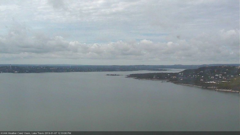 Lake Travis webcam, January 7, 2019 11:35 AM CT