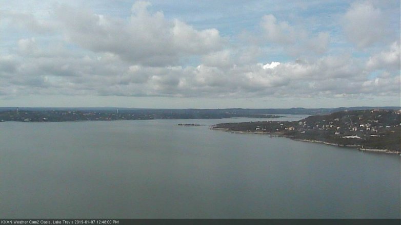 Lake Travis webcam, January 7, 2019 11:50 AM CT
