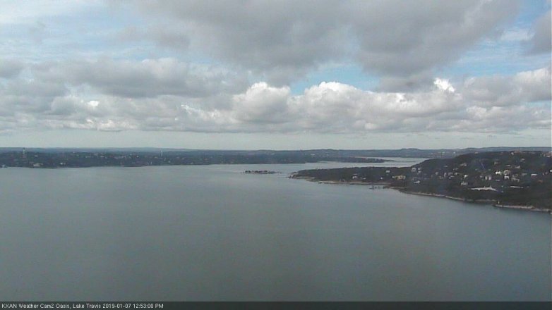 Lake Travis webcam, January 7, 2019 11:55 AM CT