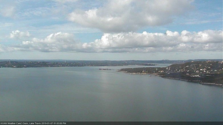 Lake Travis webcam, January 7, 2019 12:05 PM CT