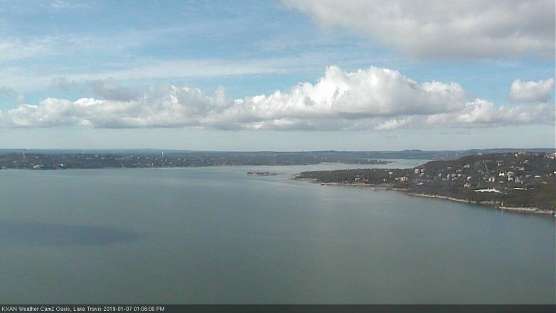 Lake Travis webcam, January 7, 2019 12:10 PM CT