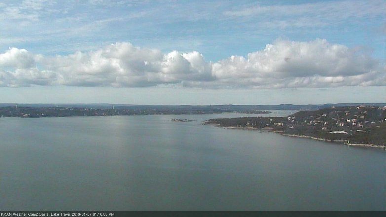 Lake Travis webcam, January 7, 2019 12:20 PM CT