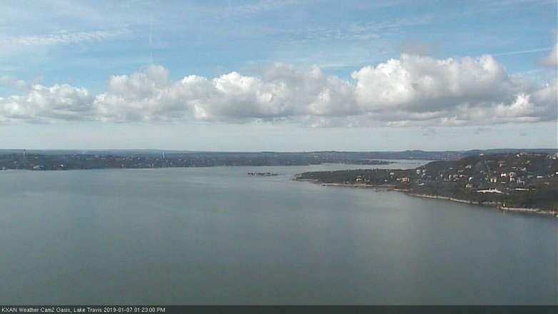 Lake Travis webcam, January 7, 2019 12:25 PM CT
