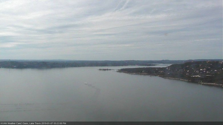 Lake Travis webcam, January 7, 2019 2:25 PM CT