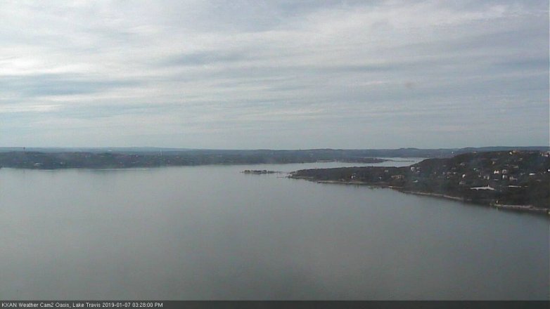 Lake Travis webcam, January 7, 2019 2:30 PM CT