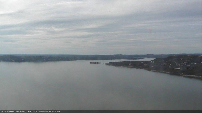 Lake Travis webcam, January 7, 2019 2:40 PM CT