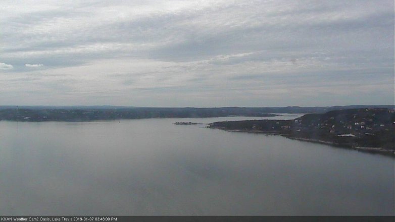 Lake Travis webcam, January 7, 2019 2:50 PM CT
