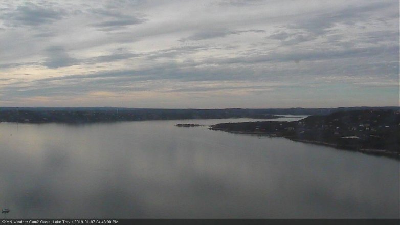 Lake Travis webcam, January 7, 2019 3:45 PM CT