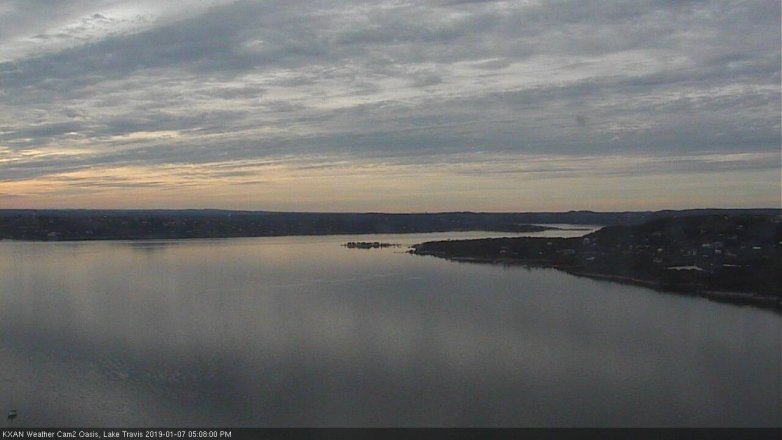 Lake Travis webcam, January 7, 2019 4:10 PM CT
