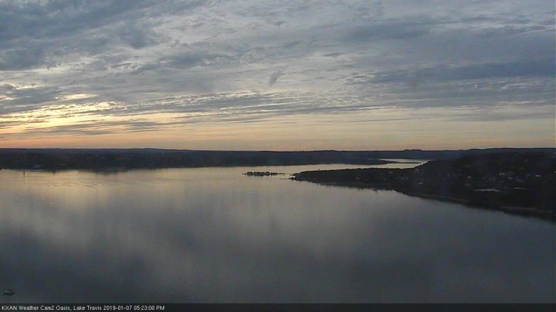 Lake Travis webcam, January 7, 2019 4:25 PM CT