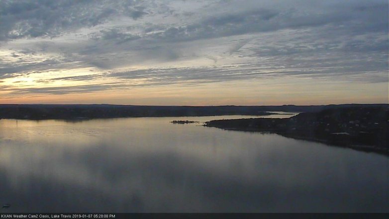 Lake Travis webcam, January 7, 2019 4:30 PM CT