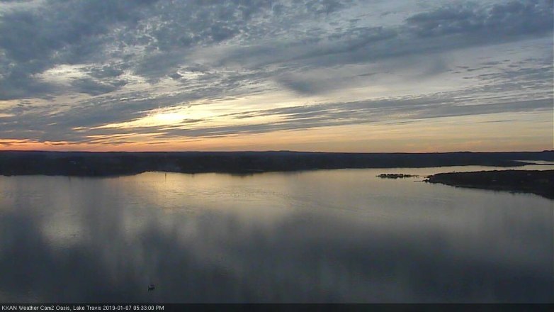 Lake Travis webcam, January 7, 2019 4:35 PM CT