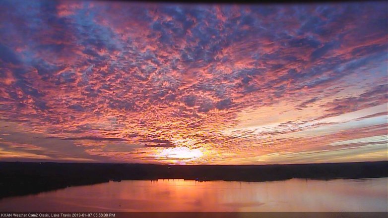 Lake Travis webcam, January 7, 2019 5:00 PM CT