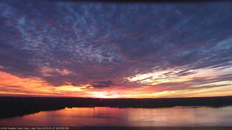 Lake Travis webcam, January 7, 2019 5:05 PM CT