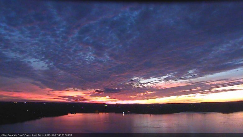 Lake Travis webcam, January 7, 2019 5:10 PM CT